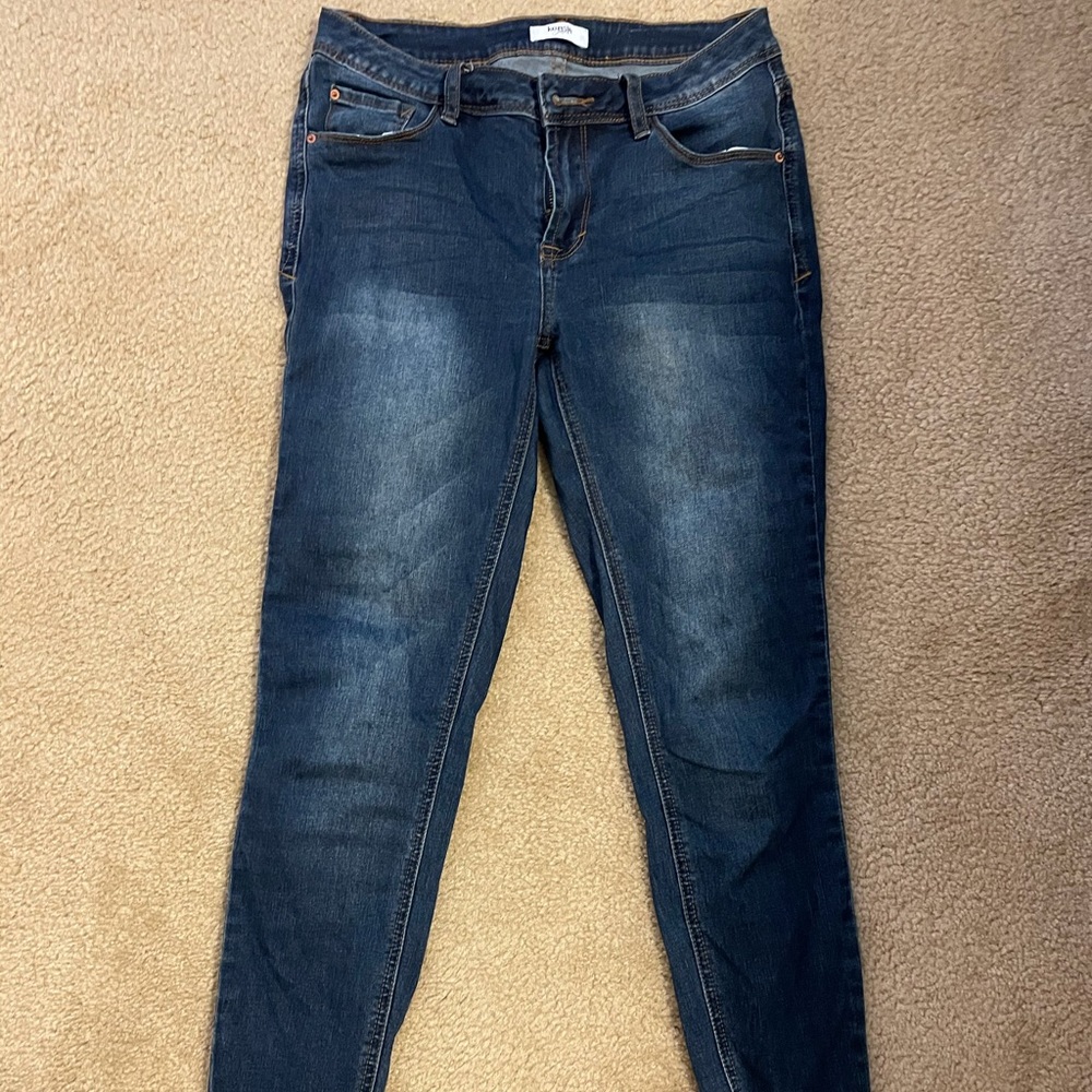 Dark blue jeans